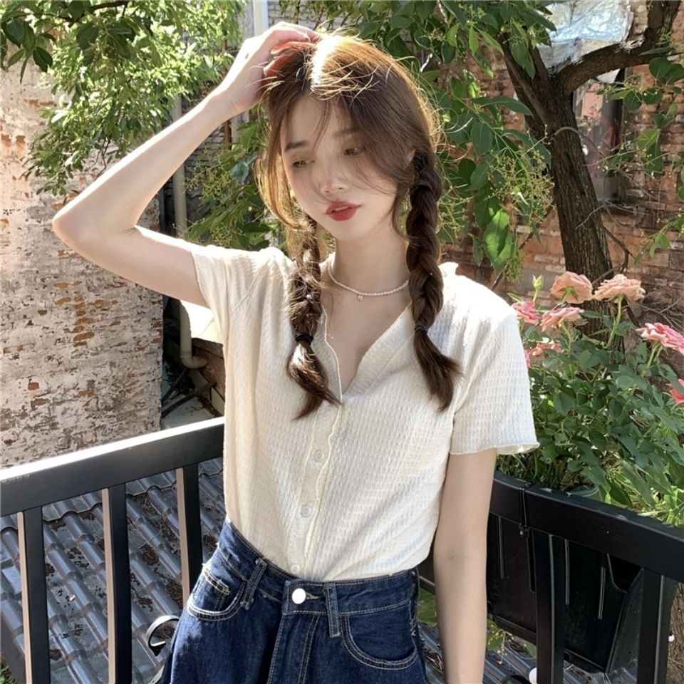 thin short sleeve button up