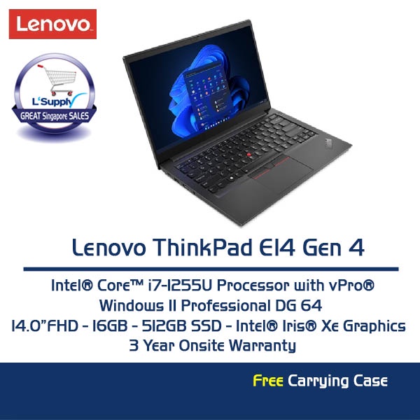 Lenovo ThinkPad E14 Gen4 (Core i7-1255U /W11Pro DG 64/14FHD/16GB