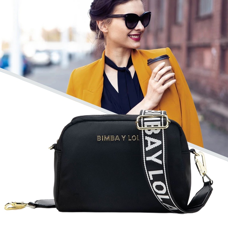 Bimba Y Lola Small Quilted Cross-body Bag in Black