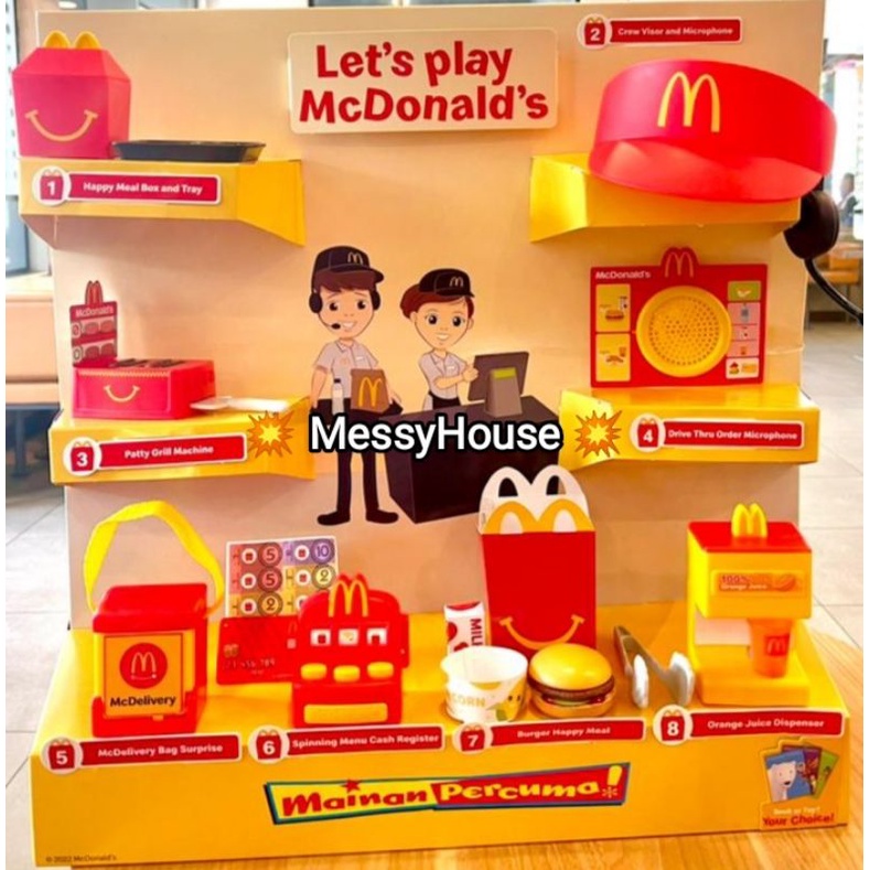 Mcdonalds store toy set