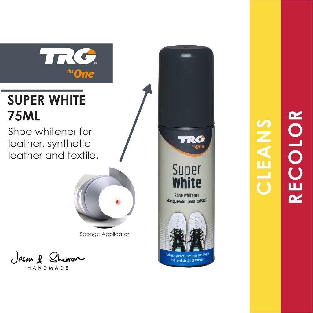 Tarrago Super White and Black with Applicator | For Leather and Canvas | 2.5 fl.oz