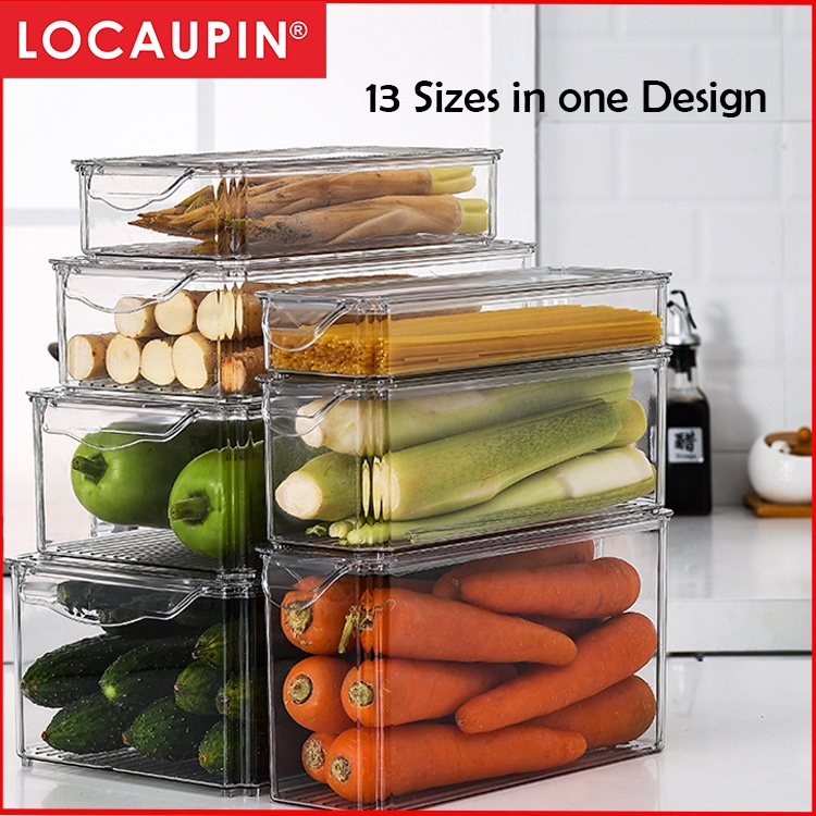 Locaupin Refrigerator Organizer Container Bin with Handle Multipurpose –  LocaupinPH