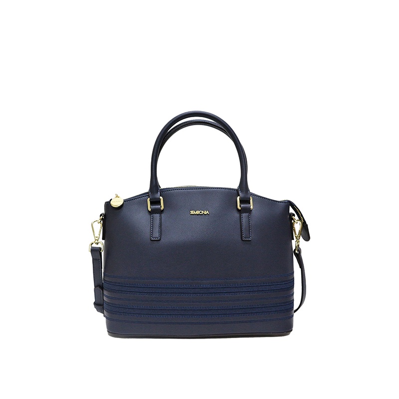 Sembonia synthetic leather online satchel bag