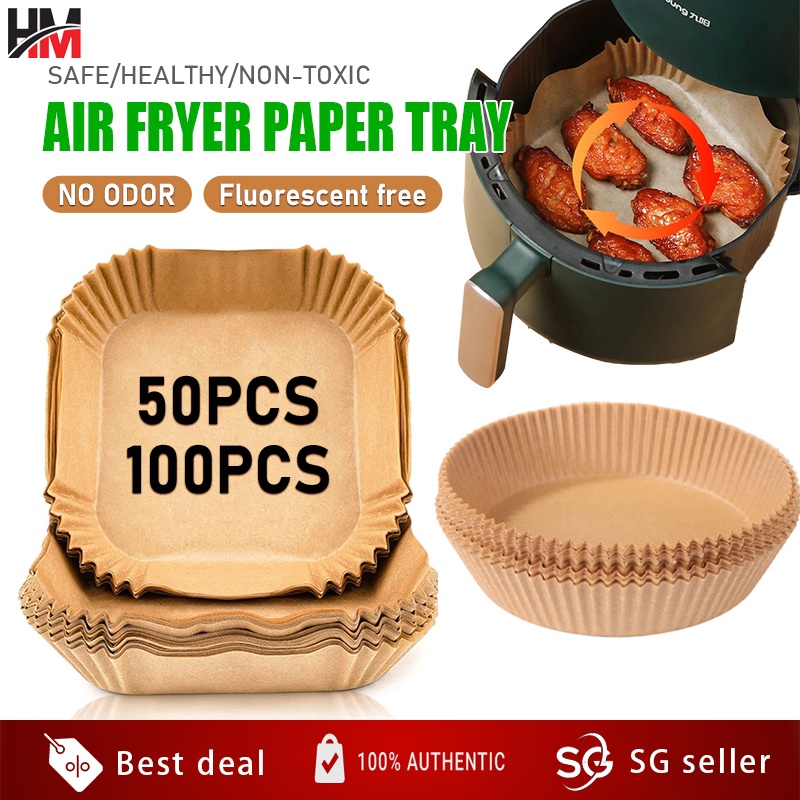 25pcs/ 50pcs/ 100pcs, Air Fryer Parchment Paper, Thickened Baking Paper For  Home Use, Silicone Oil Paper And Absorbent Pad For Party & Birthday & Baking  Tray