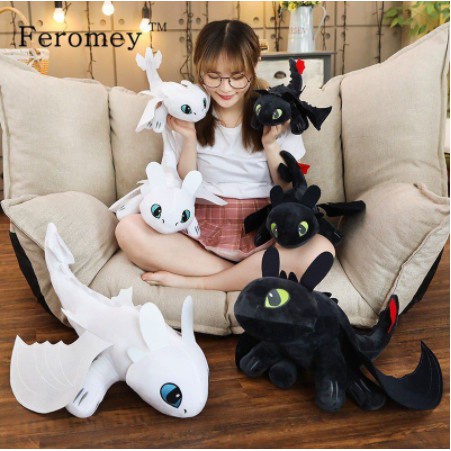 Light fury store and toothless plush