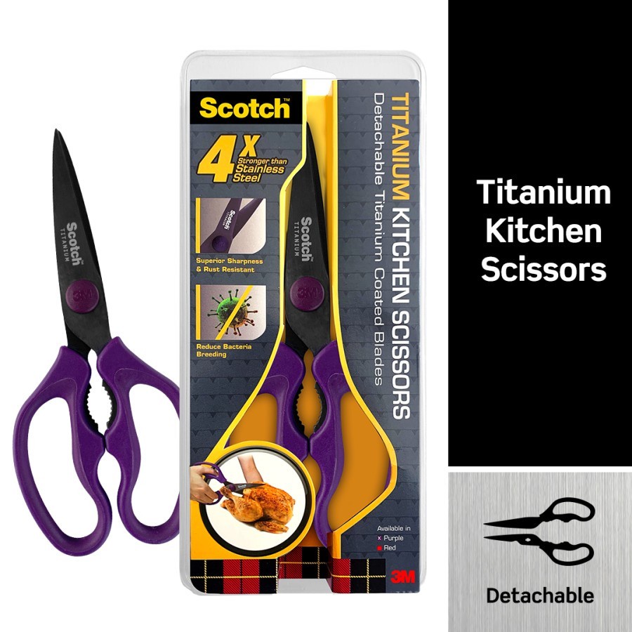 Titanium Purple Scissors Set of 4 