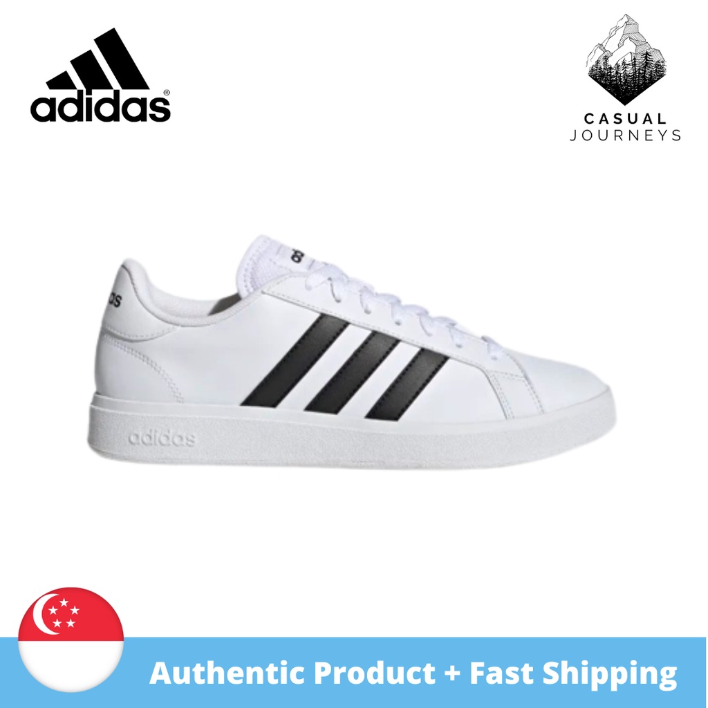 Men's adidas cloudfoam on sale advantage stripe retro sneakers