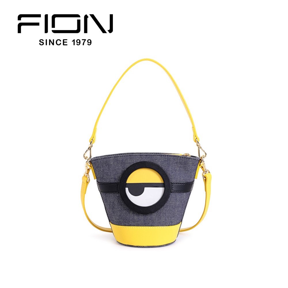 FION Minions Mini Leather Shoulder Bag