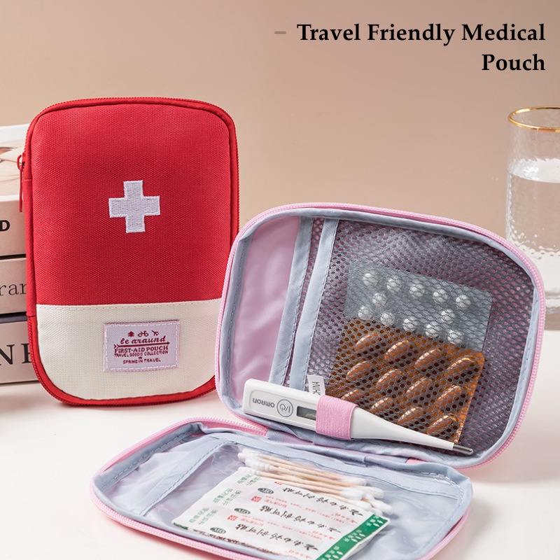 Large First Aid Pouch  Diy first aid kit, First aid kit, Travel medicine  kit