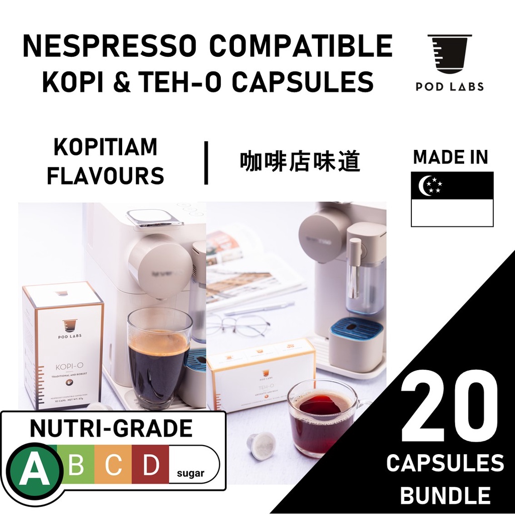 Bundle of 2 Special Pod Labs Nespresso Compatible Kopitiam