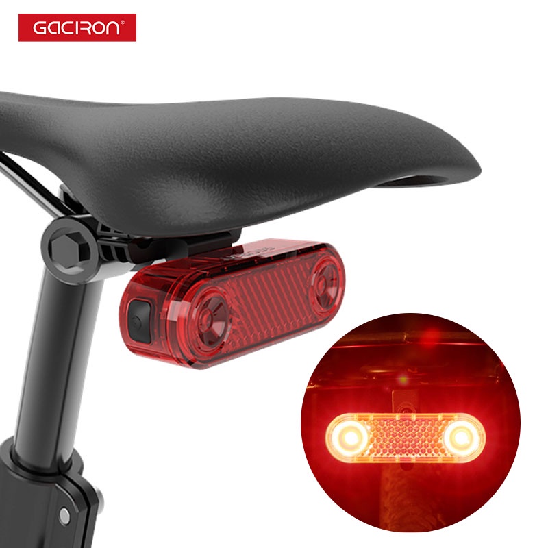 Bicycle tail light for rear rack sales