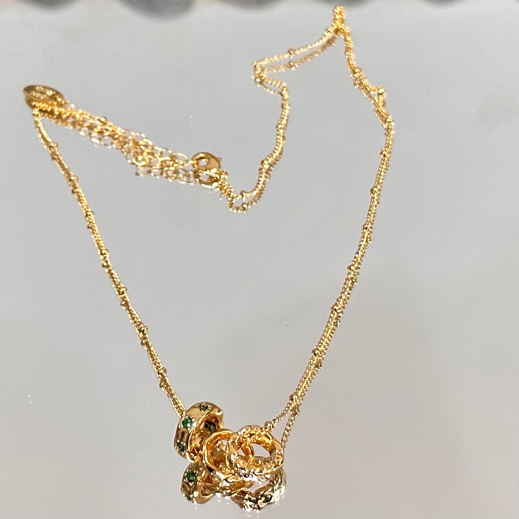 Gold chain clearance with cubic zirconia