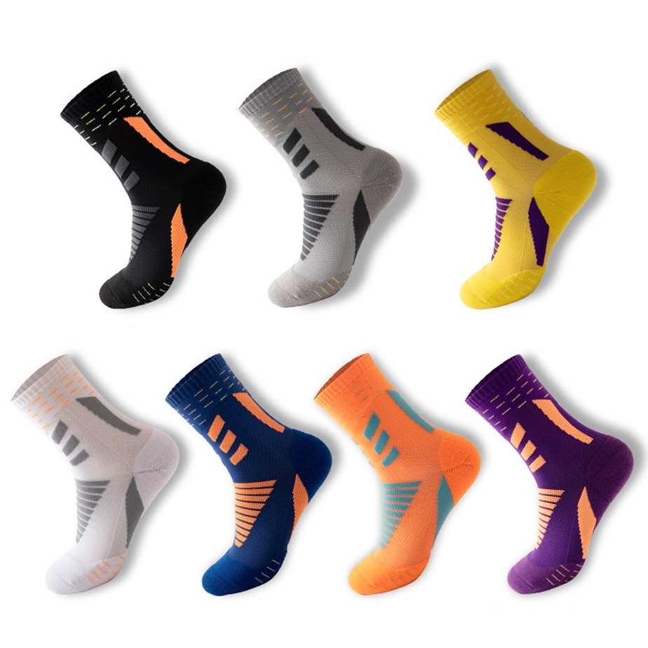 Men Women Anti Slip Athletic Socks Sports Grip Socks For