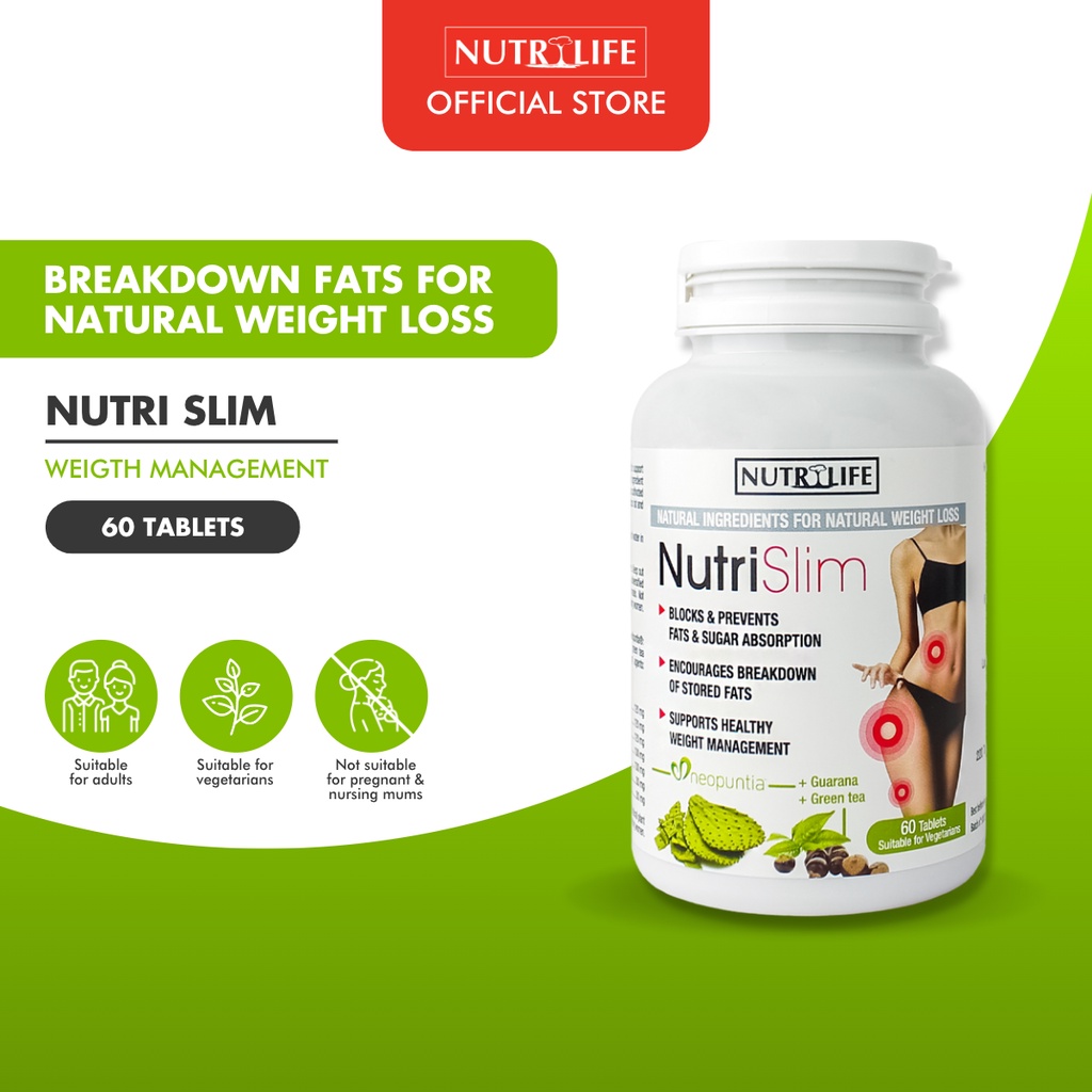 Nutrilife Nutri Slim 60 Tablets Shopee Singapore