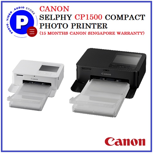 CANON SELPHY CP1500 COMPACT PHOTO PRINTER (15 MONTHS CANON