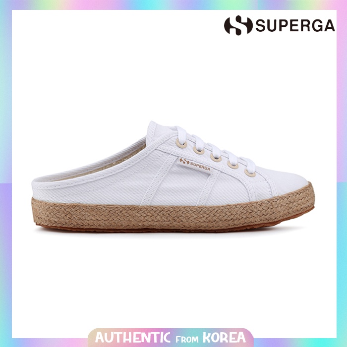 Superga hot sale mule white