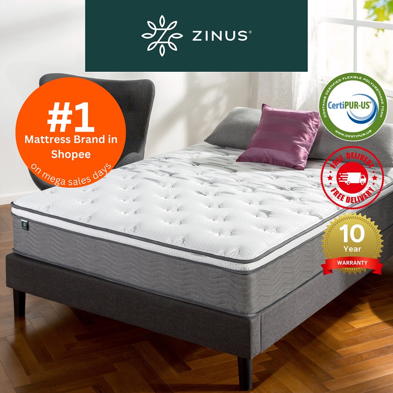 Zinus icoil deals queen mattress