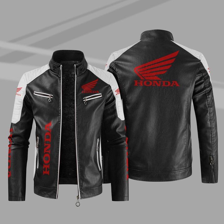 Warm leather hot sale motorcycle jacket