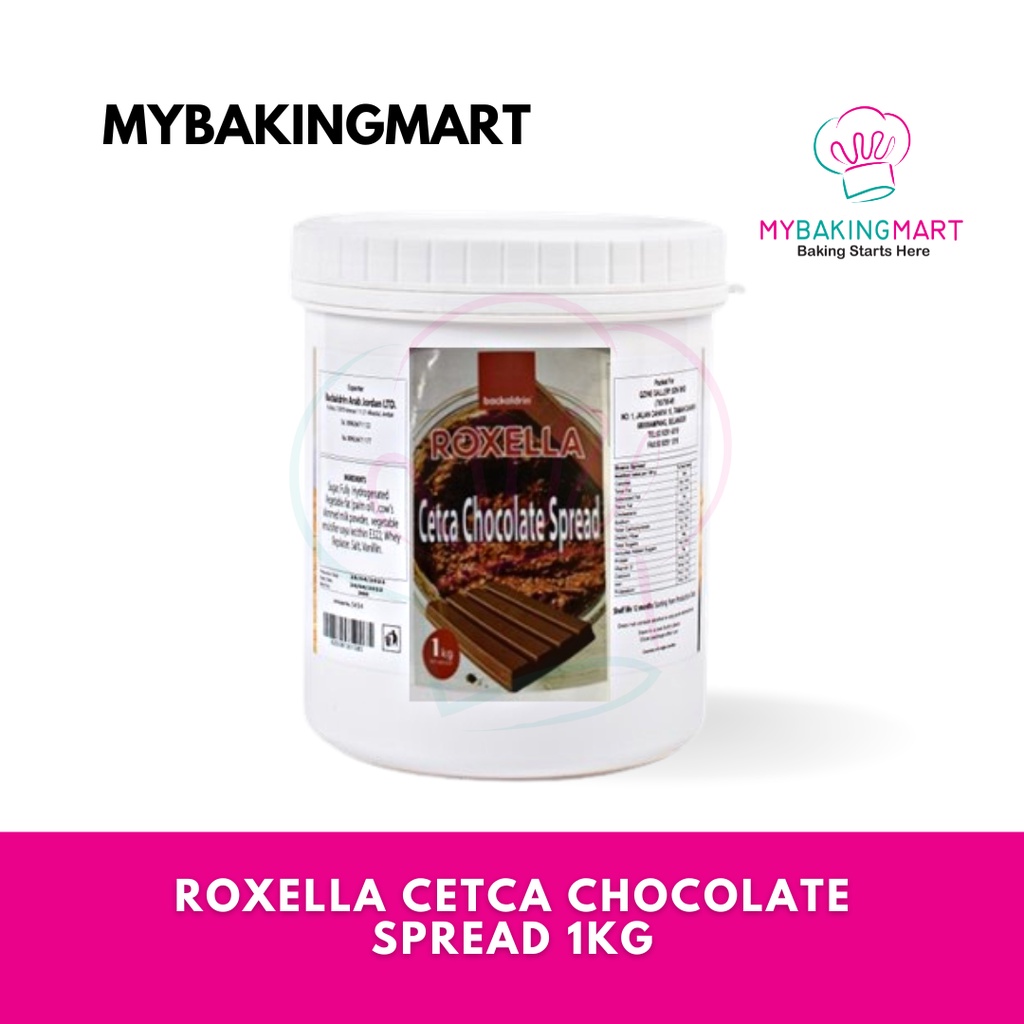 Mybakingmart, Roxella Cetca Chocolate Spread With Crunchy Wafer 1kg - Cake  Filling - Nutella Coklat Kitkat Halal