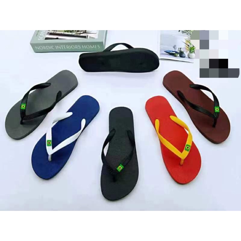 Red hot sale mens slippers