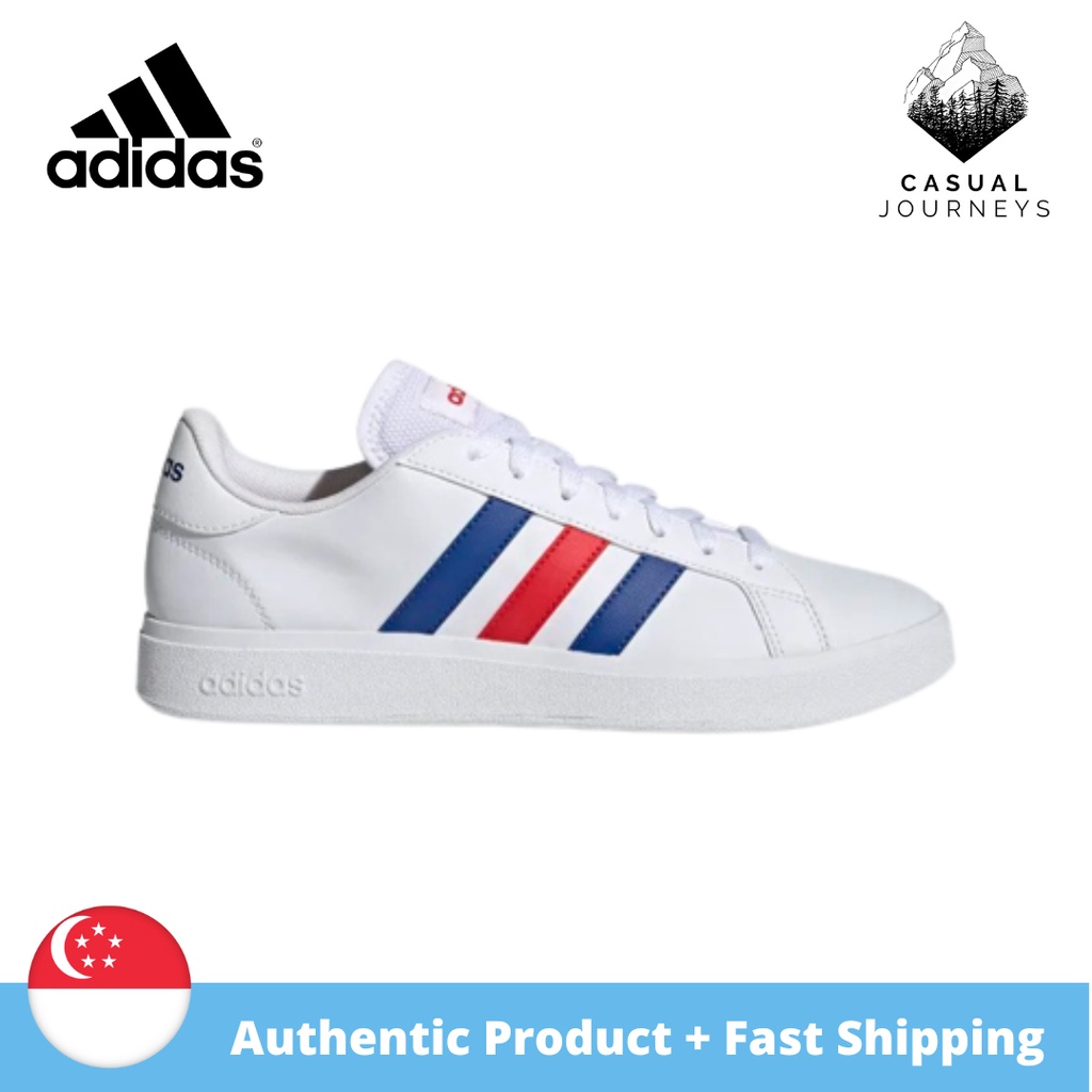 White blue hot sale red adidas