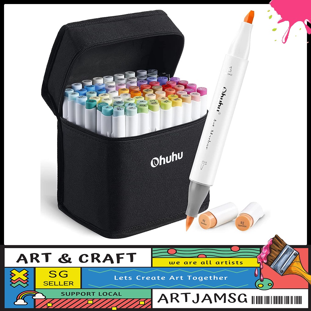 Alcohol Art Markers Set, Dual Tip, Brush & Chisel, Sketch Marker, Alcohol-Based  Brush Markers, Comes W/ 1 Blender for Sketching, Adult Coloring, and  Illustration (24-Basic-Color)