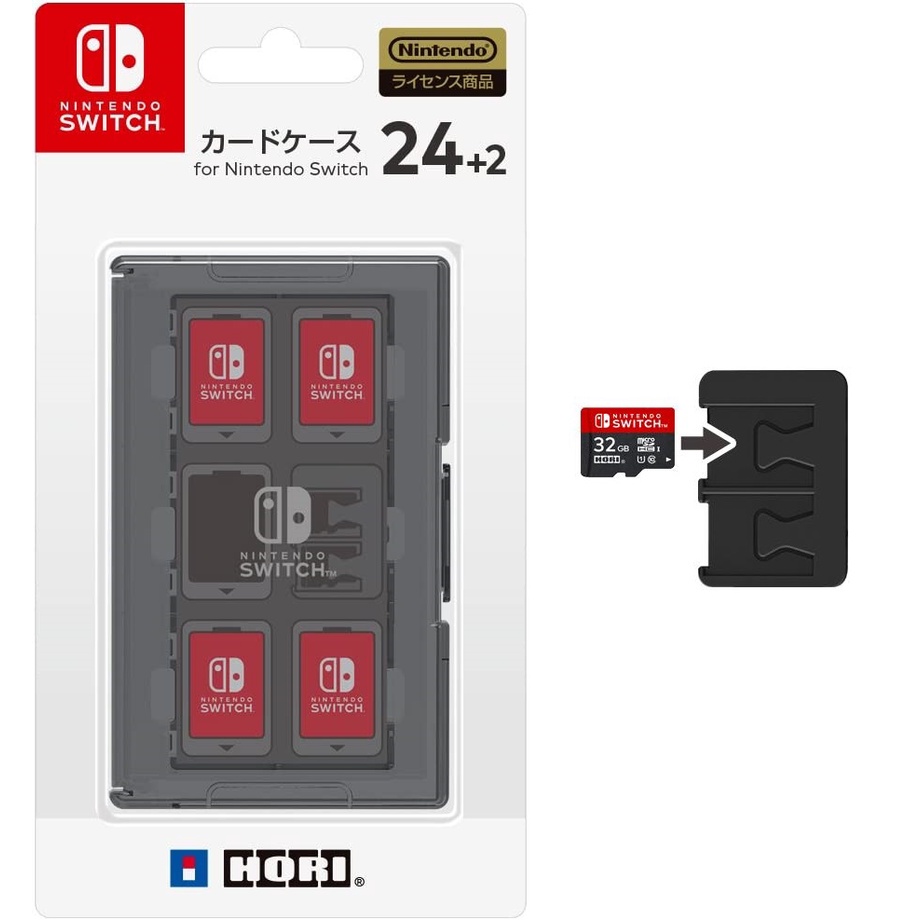 Hori game card case shop 24 for nintendo switch