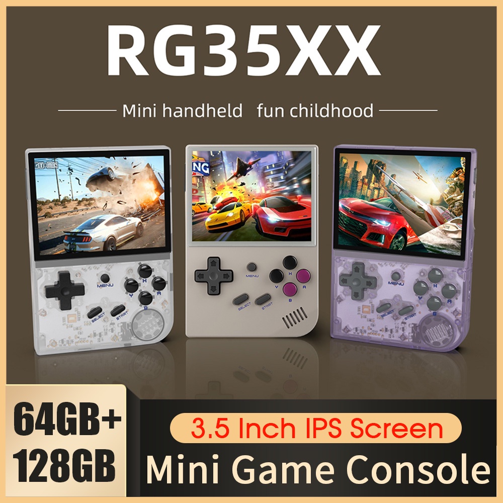 ANBERNIC RG35XX/RG35XX PLUS Handheld Game Player 3.5″ IPS 640*480 Screen  Portable Video Game Player Christmas Gifts 5000+ Games