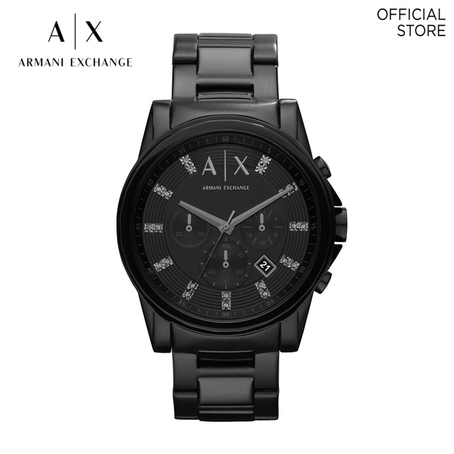 black armani exchange mens watch