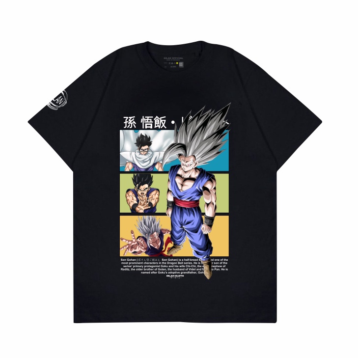 Dragon Ball GT Mens' Goku Pan Gohan Goten Character Anime T-Shirt