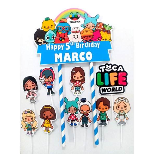 Toca Life World Cake Topper – Edible Cake Toppers