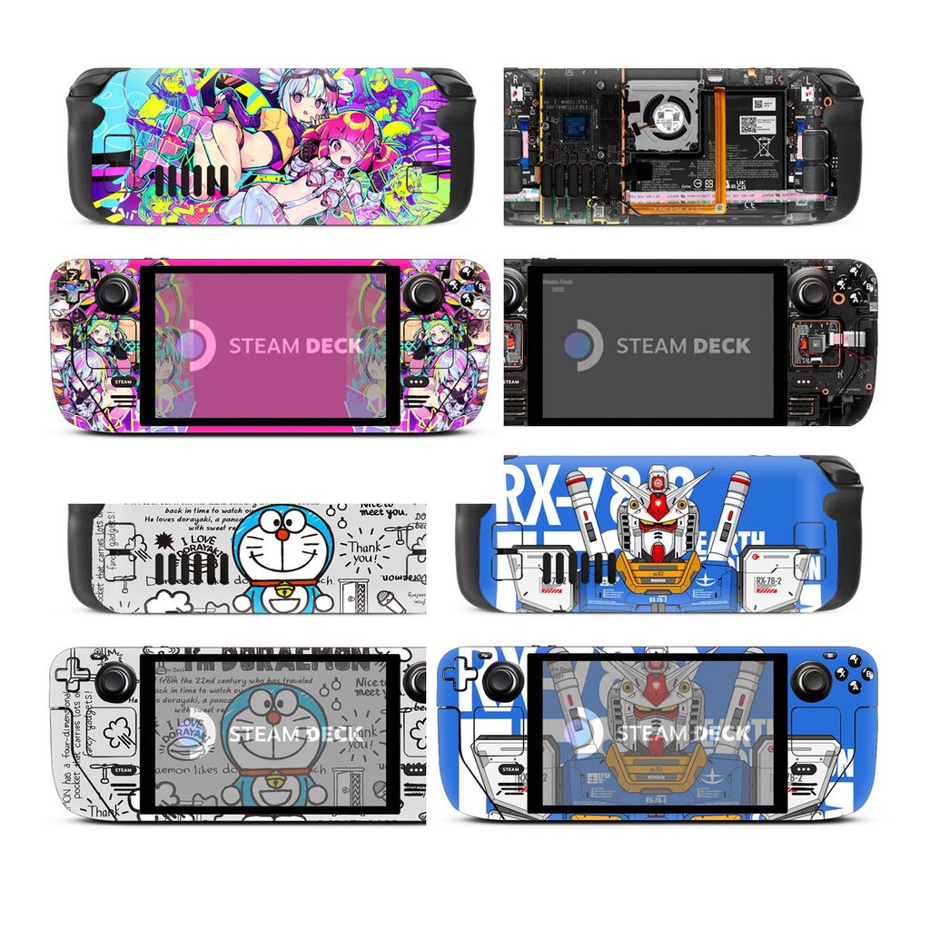 Aesthetic Cartoon Steam Deck Full Set Protective Skin Decal for Steam Deck  Console Custom Stickers Vinyl Cover for Steam Gaming Console