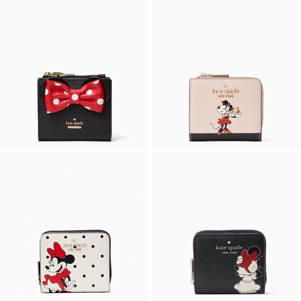 Disney X Kate Spade New York Minnie Mouse Small Bifold Wallet