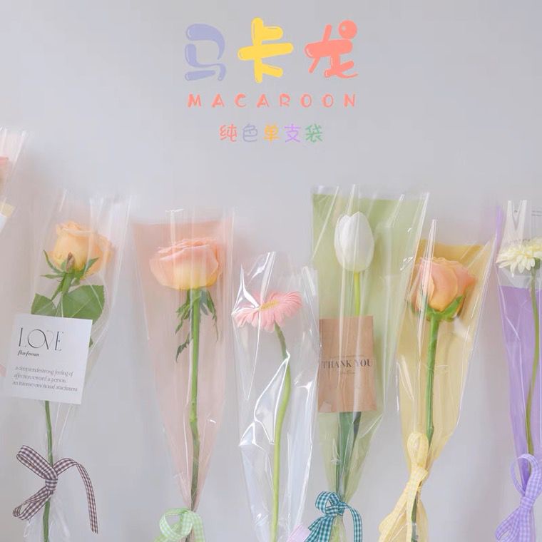 SHIOK Transparent Waterproof Flower Wrapping Film/Paper For