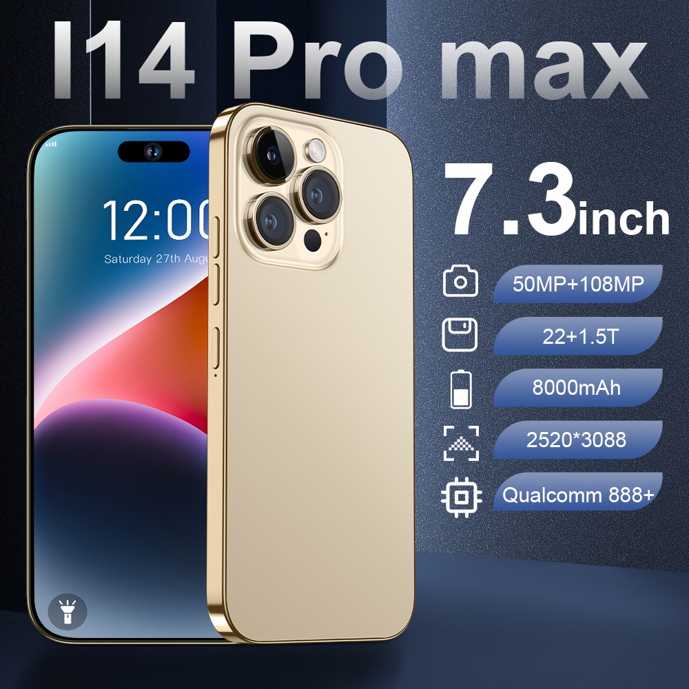 7.3 Inch Dual SIM I14 PRO Max Android Cell Phone Smartphone - China  Smartphone and Mobile Phone price