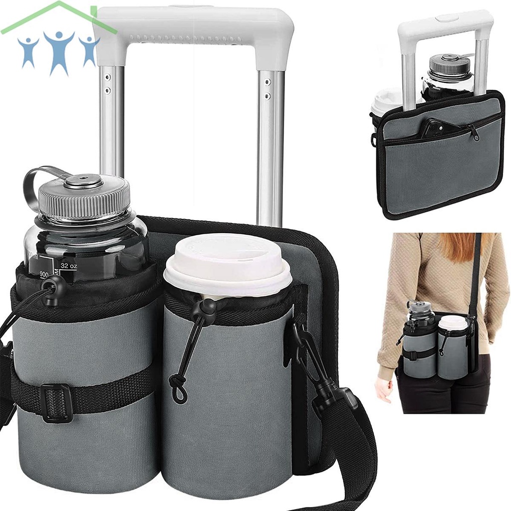 Luggage Travel Cup Holder Durable Free Hand Travel Luggage Drink