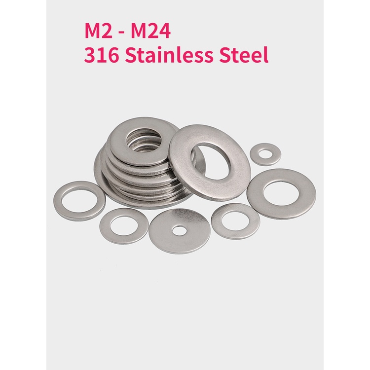 M1.6 M2 M3 M5 M6 M8~ M24 304 Stainless Steel Gasket Ultra-thin