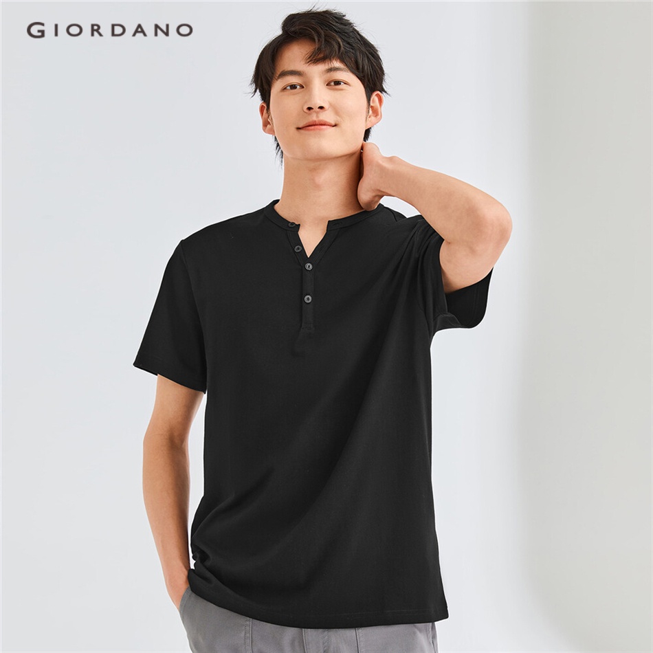 Mens black short sleeve on sale henley