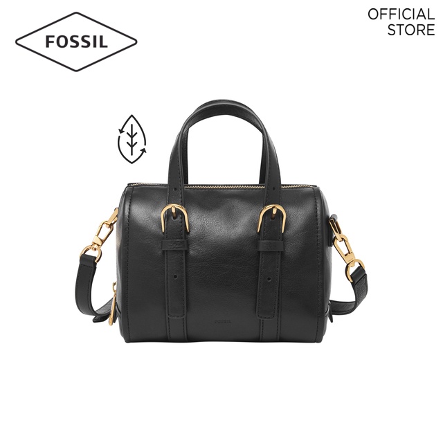 Fossil Carlie Black Satchel Bag ZB1856001 Shopee Singapore