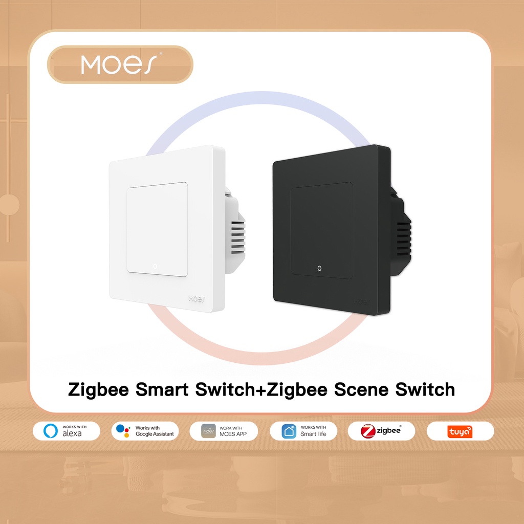 Moes Zigbee Smart Wireless Scene Rotary Switch Multi-control