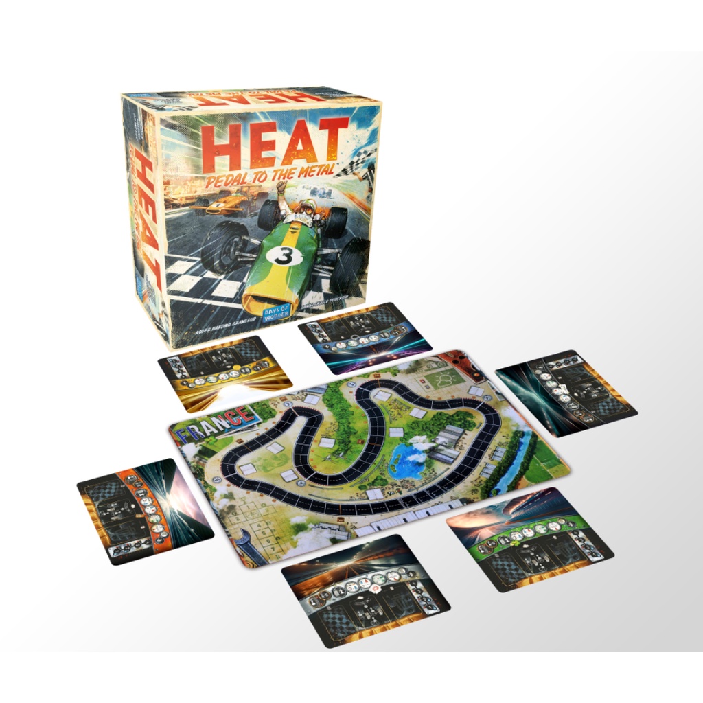 桌游配件 Heat 火爆狂飙 Heat: Pedal to the Metal 桌游牌垫 playmate | Shopee Singapore