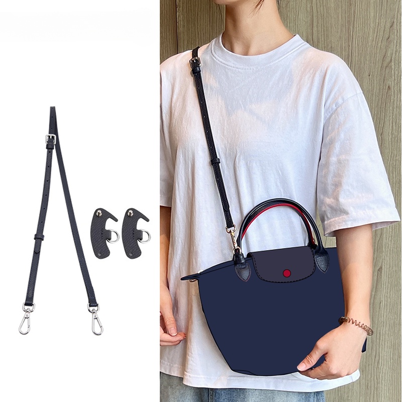 Bag Strap for Longchamp Bag Dark Blue Short Handle Small Bag Free of  Punching Transformation Messenger Bag Belt