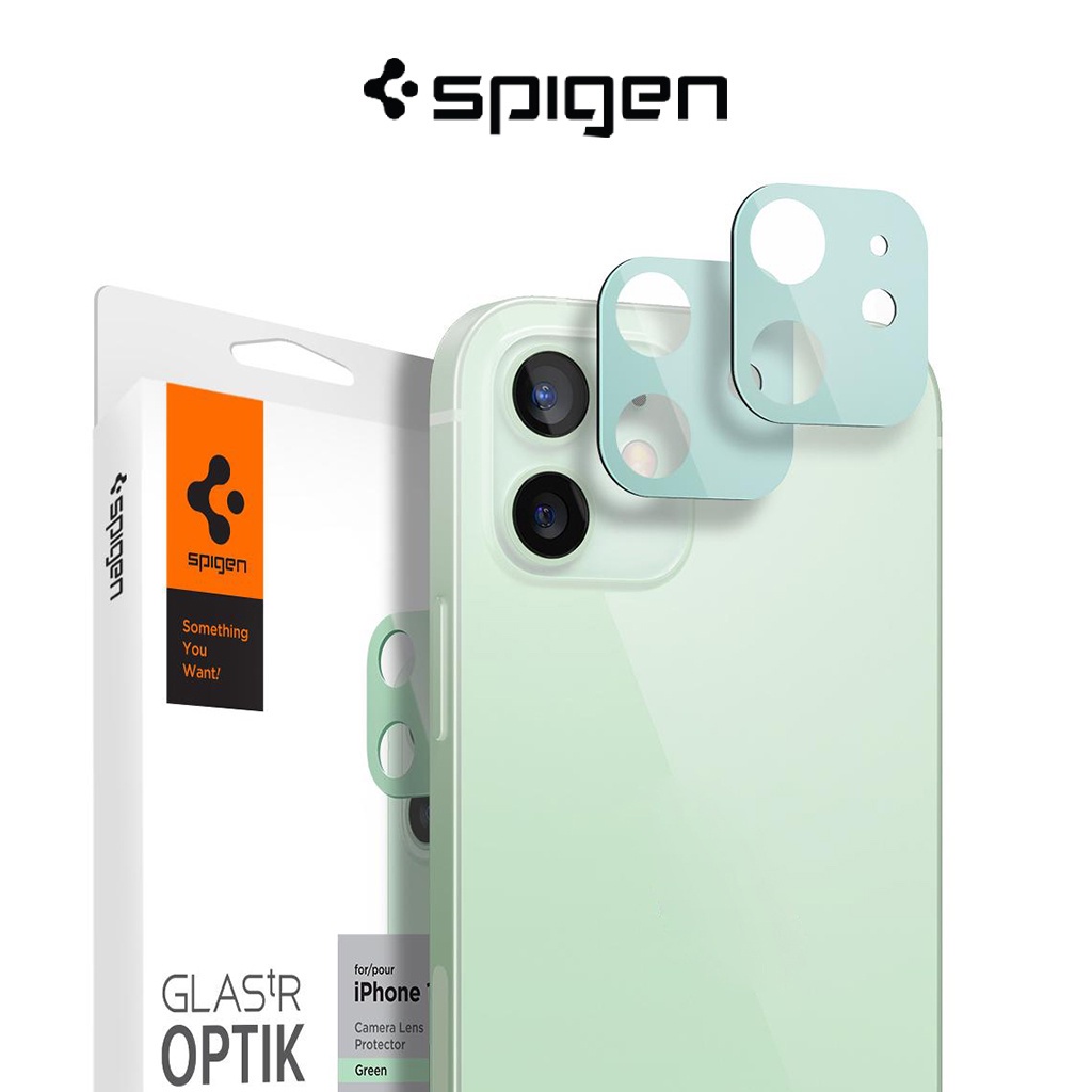 Spigen iPhone 11 Full Cover Camera Lens Screen Protector - Green
