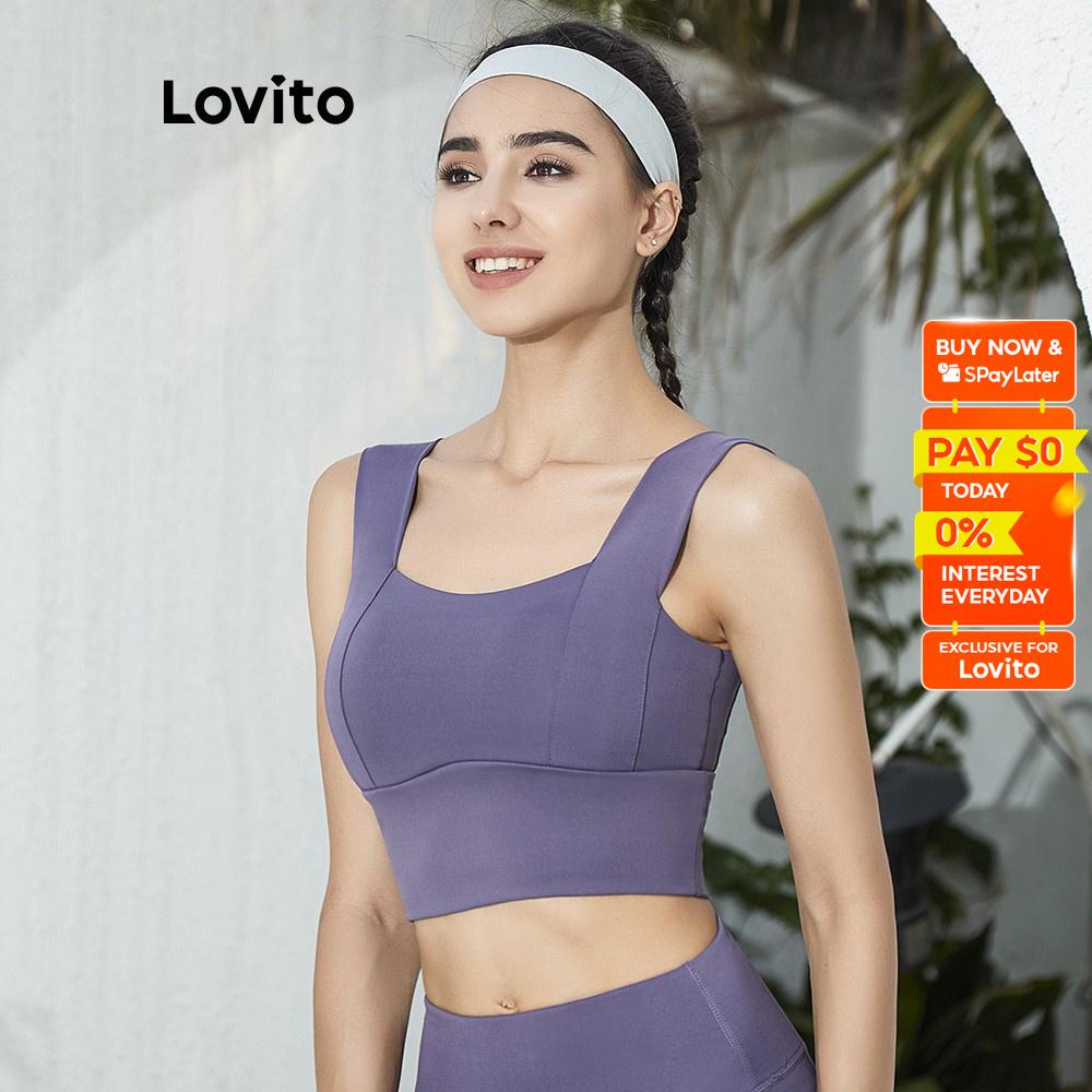 Lovito Quick Drying Sports Bra, Women's Fashion, Activewear on Carousell