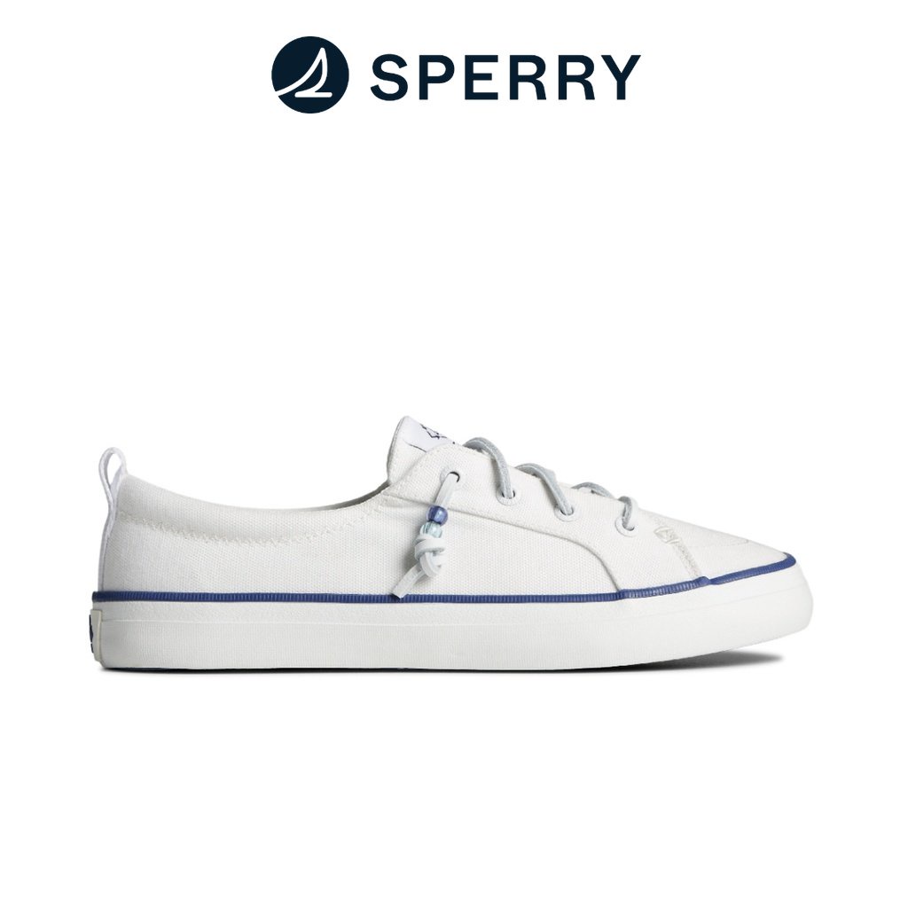 All white sale sperrys women's