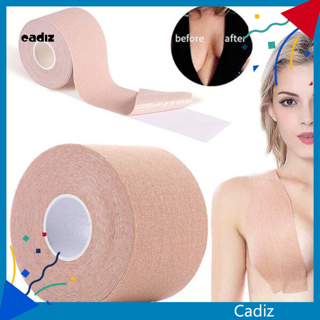 1 Roll 2.5/3.8/5/7.5/10CM Breathable Breast Lift Tape Athletic Tape  Convenient Adjustable Pad Nipple Cover Invisible Boobs Tape