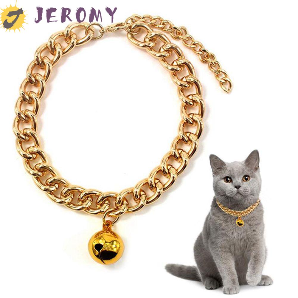 Gold chain collar for cat sale