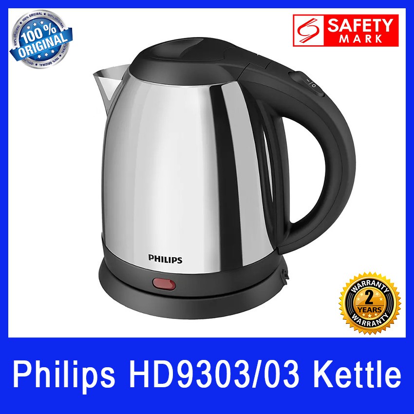 Philips Daily Collection HD9306/06 Electric Kettle 1.5 L 1800 W Metallic, Silver