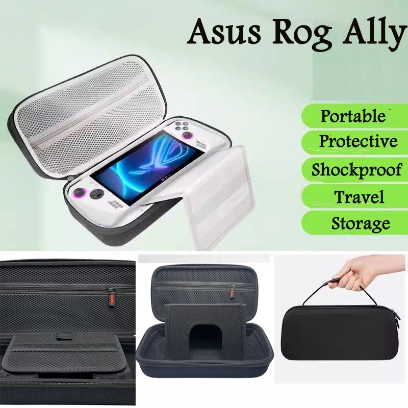 Portable Carrying Bag Shockproof Protective Travel Case Storage Bag EVA PU  Case For Asus ROG Ally Console Accessories