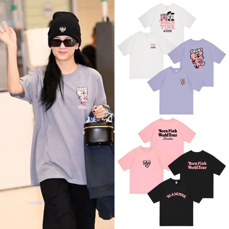 Blackpink t shirt and short hot sale
